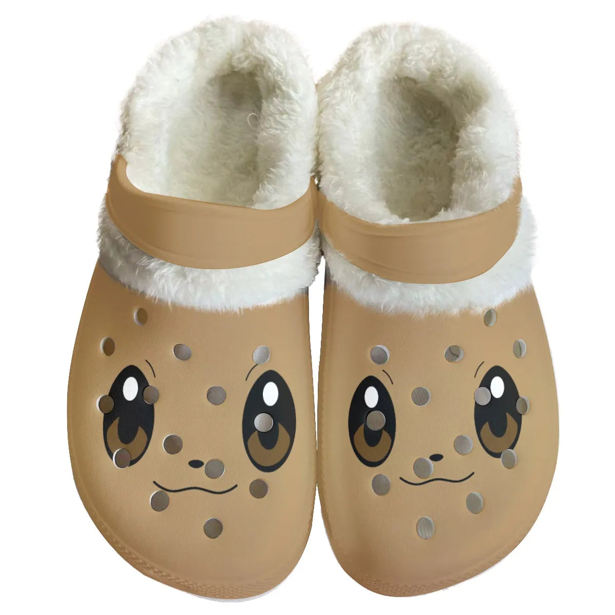 Fleece Lined Clogs, Pokémon Edition [Eevee - White]