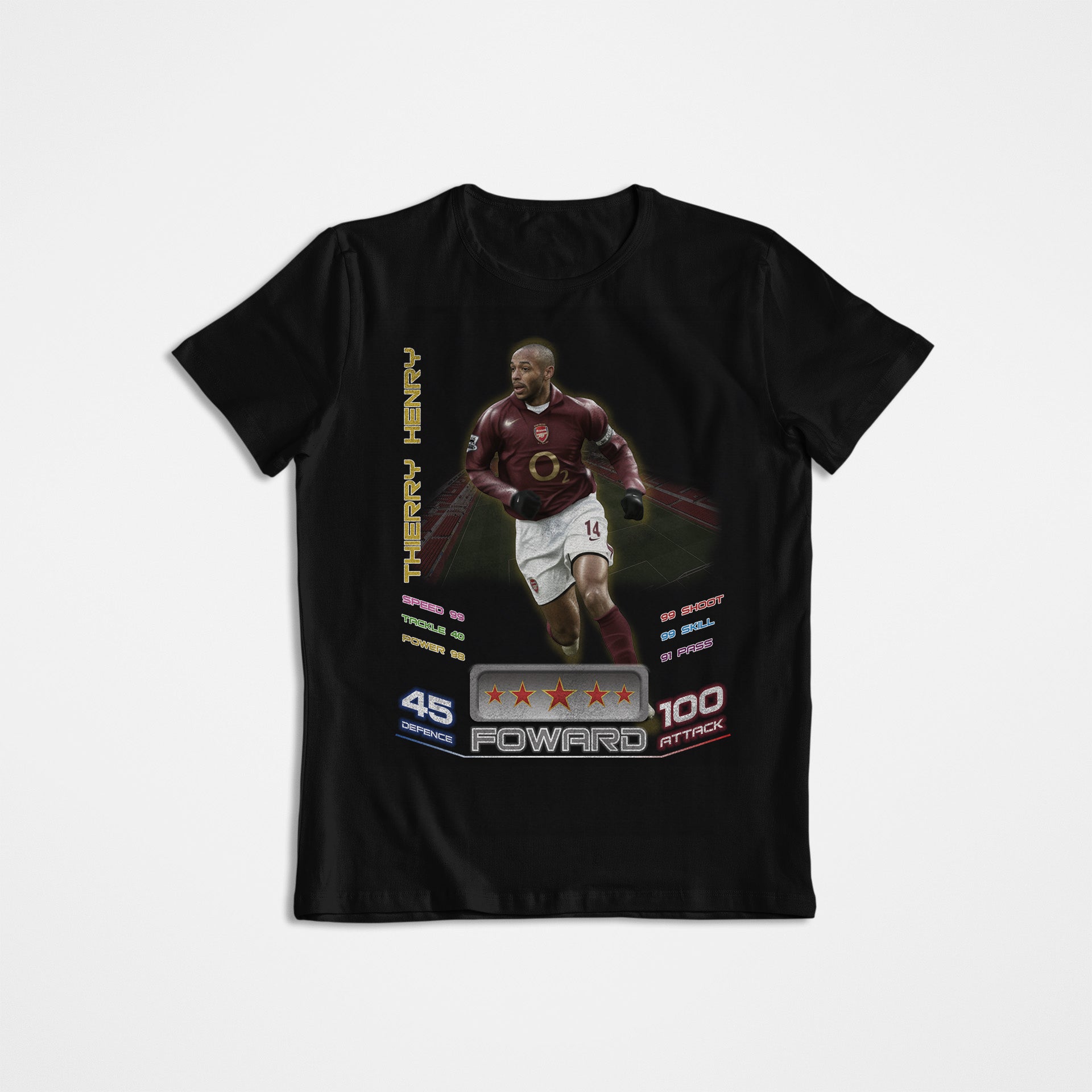 Vintage Graphic T-Shirt, Thierry Henry, Football, Sports