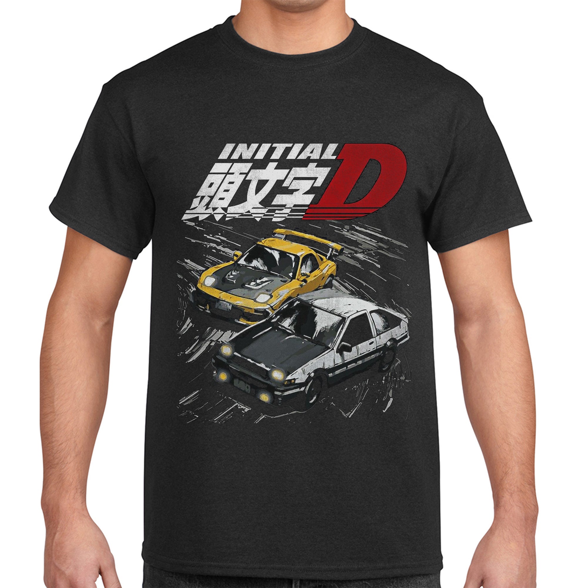 Vintage Graphic T-Shirt, Initial-D, Anime, Racing