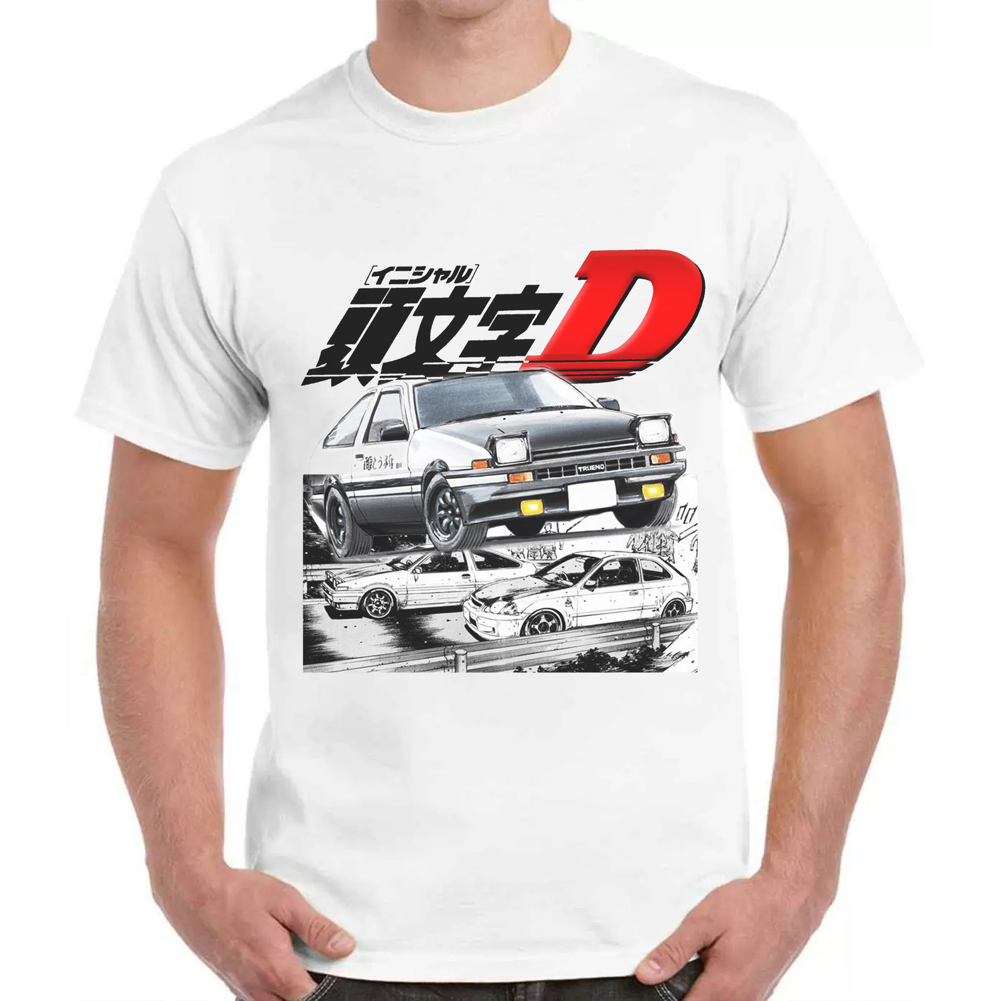 Vintage Graphic T-Shirt, Initial-D, Anime, Racing