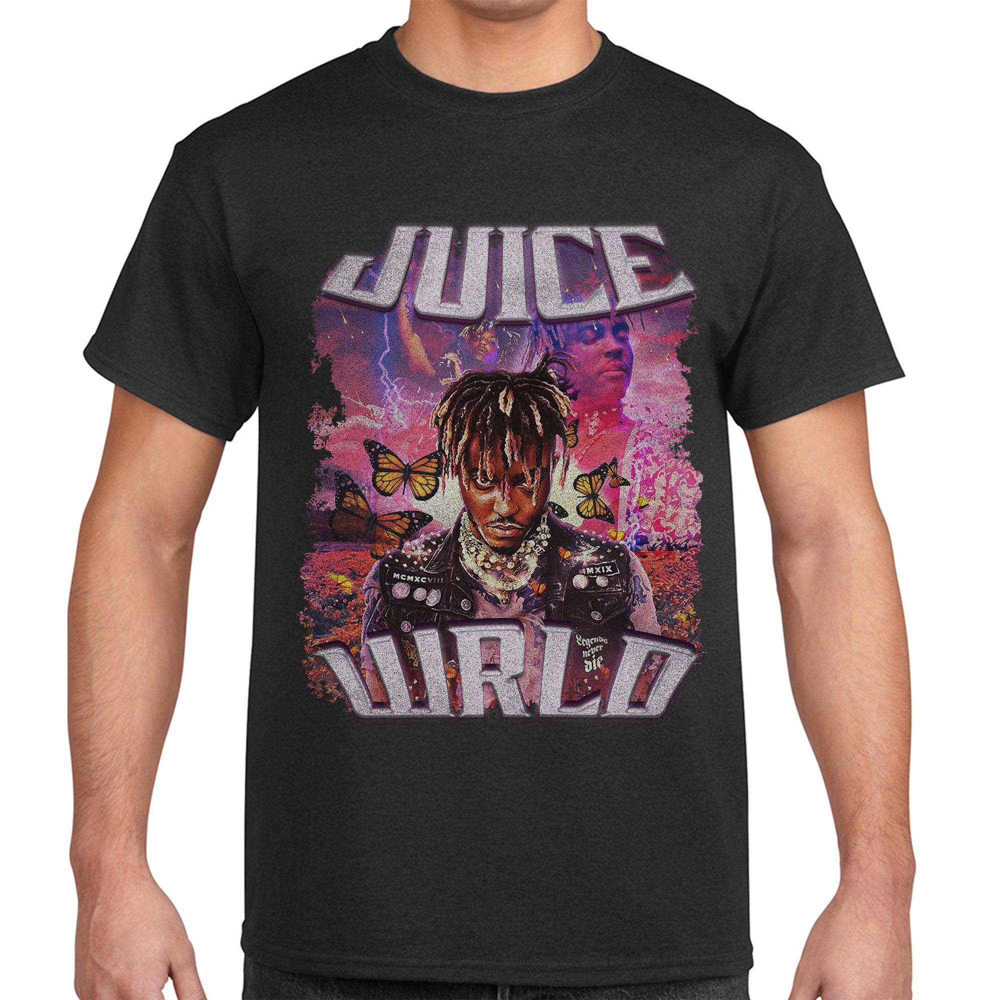 Vintage Graphic T-Shirt, Juice WRLD, Homage Tee, Hip-Hop. Music