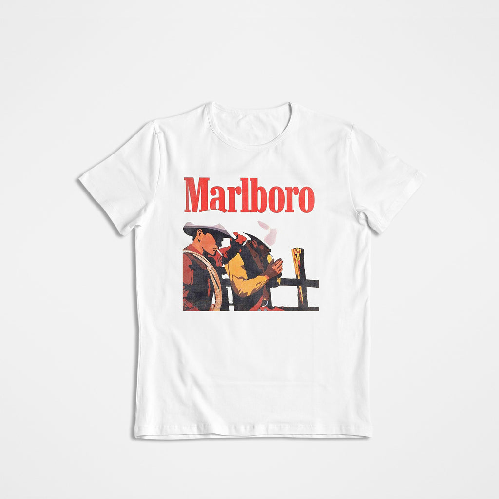 Vintage Graphic T-Shirt, Marlboro, Cowboy, Western