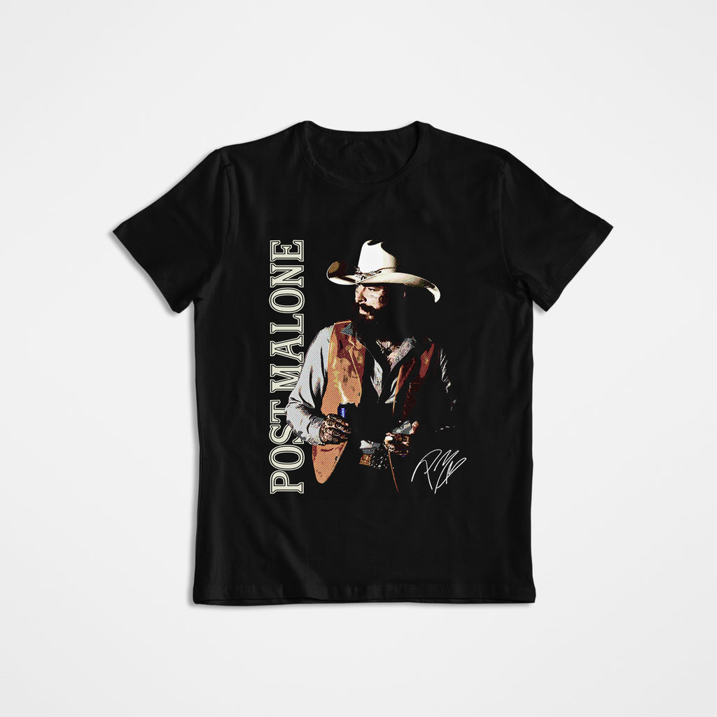 Vintage Graphic T-Shirt, Post Malone, Music, Country, Western