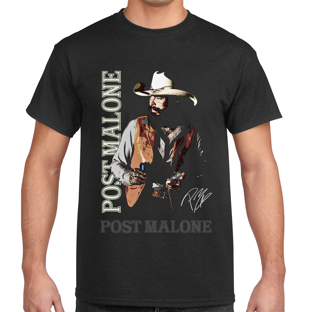 Vintage Graphic T-Shirt, Post Malone, Music, Country, Western