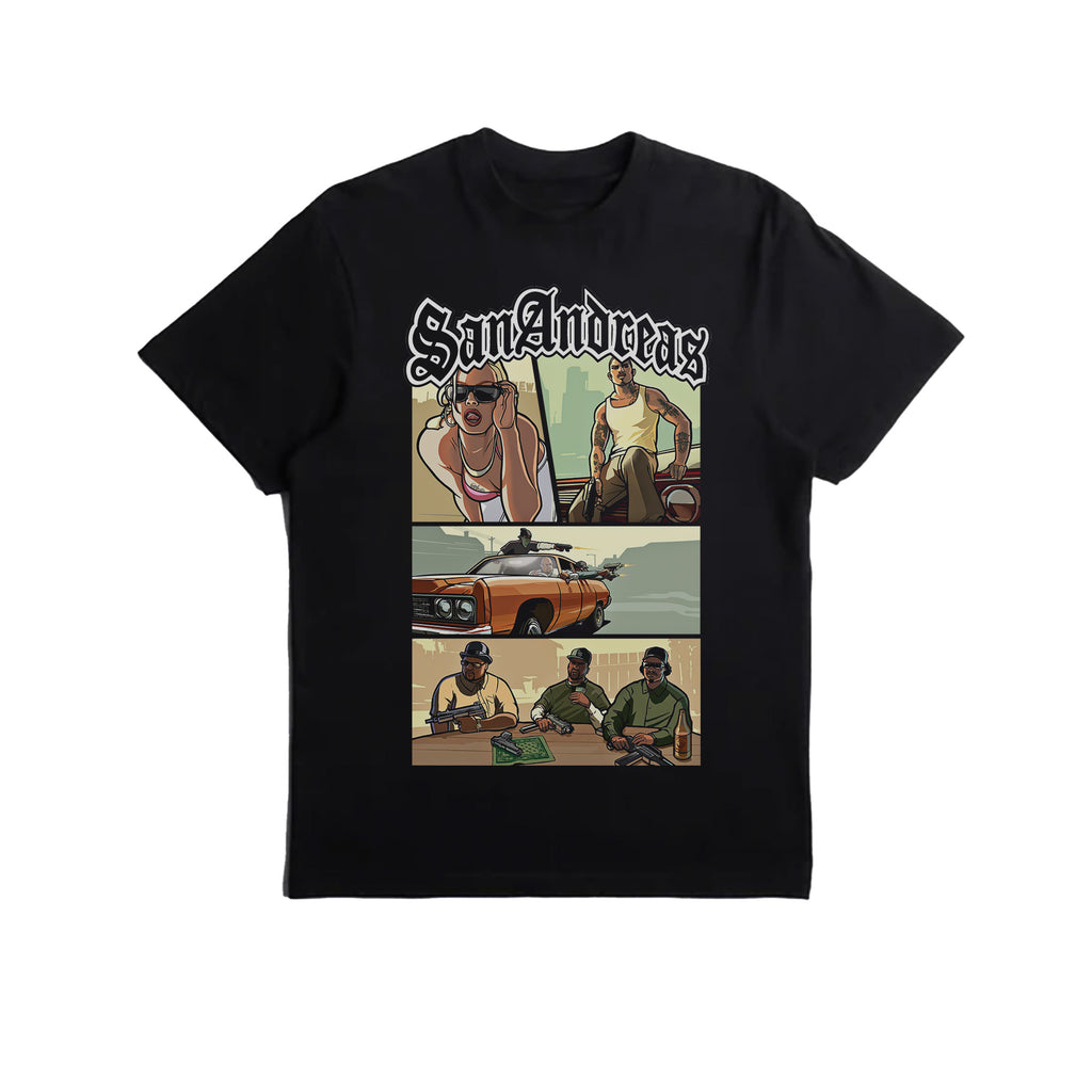 Vintage Graphic T-Shirt, GTA San Andreas, Gaming, Retro