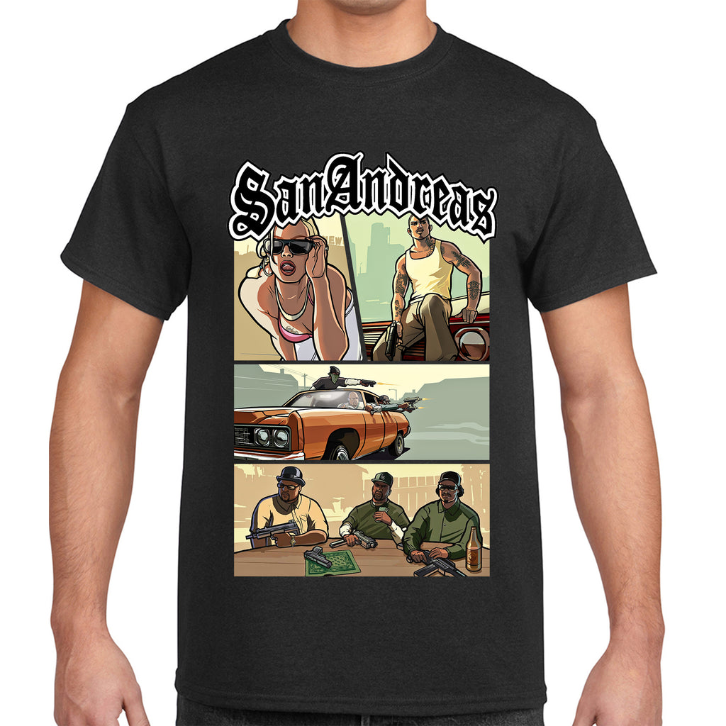 Vintage Graphic T-Shirt, GTA San Andreas, Gaming, Retro