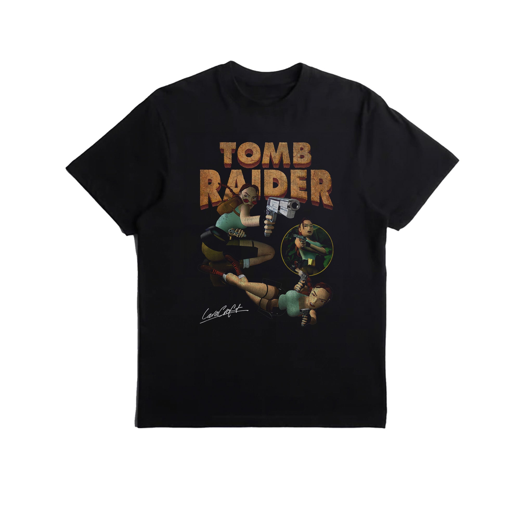 Vintage Graphic T-Shirt, Tomb Raider, Gaming, Retro