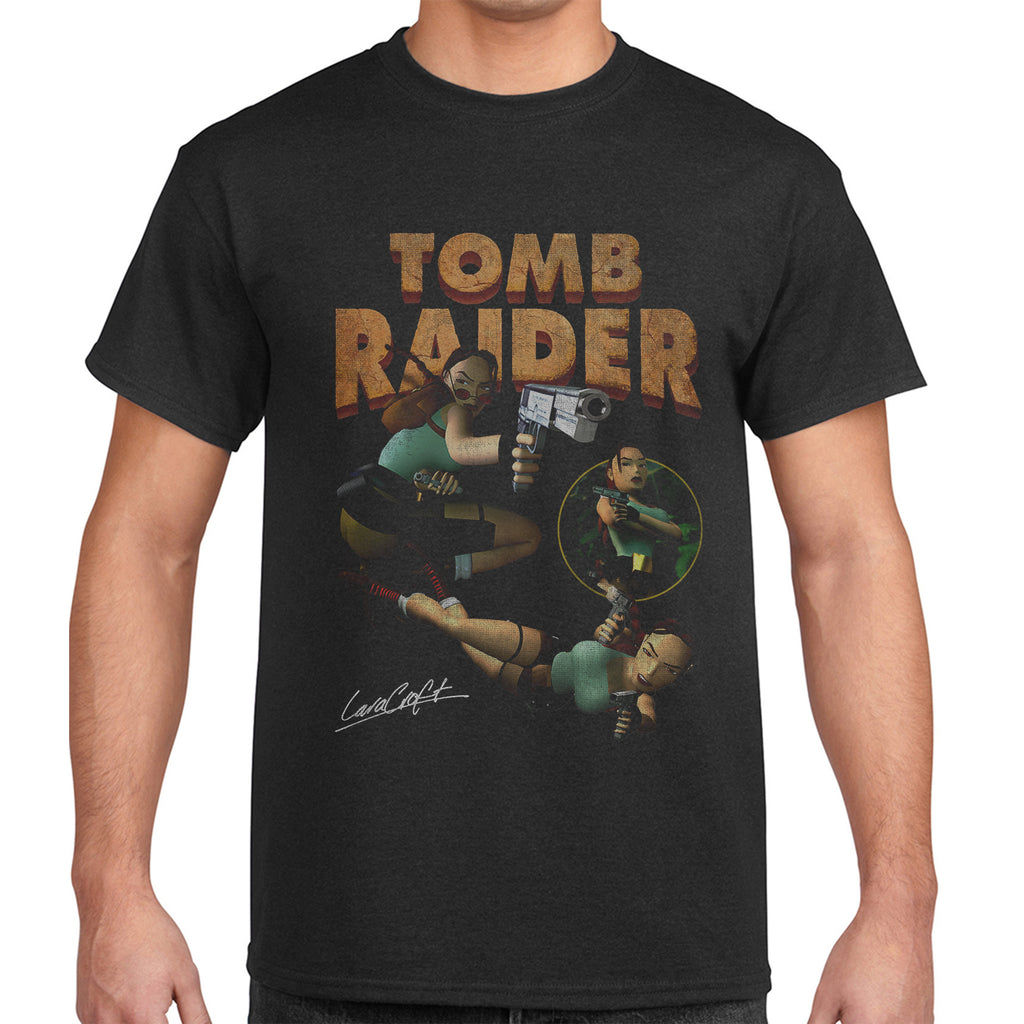 Vintage Graphic T-Shirt, Tomb Raider, Gaming, Retro