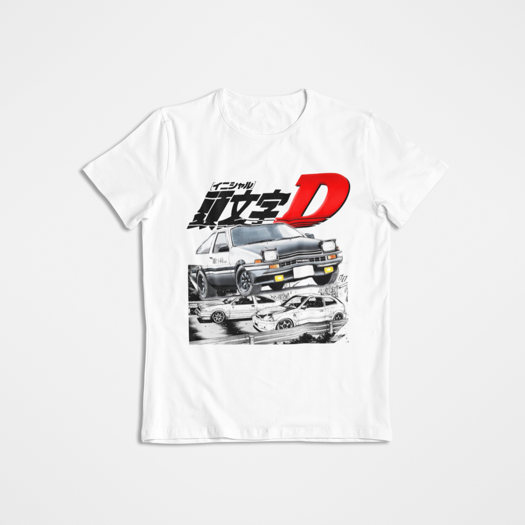 Vintage Graphic T-Shirt, Initial-D, Anime, Racing