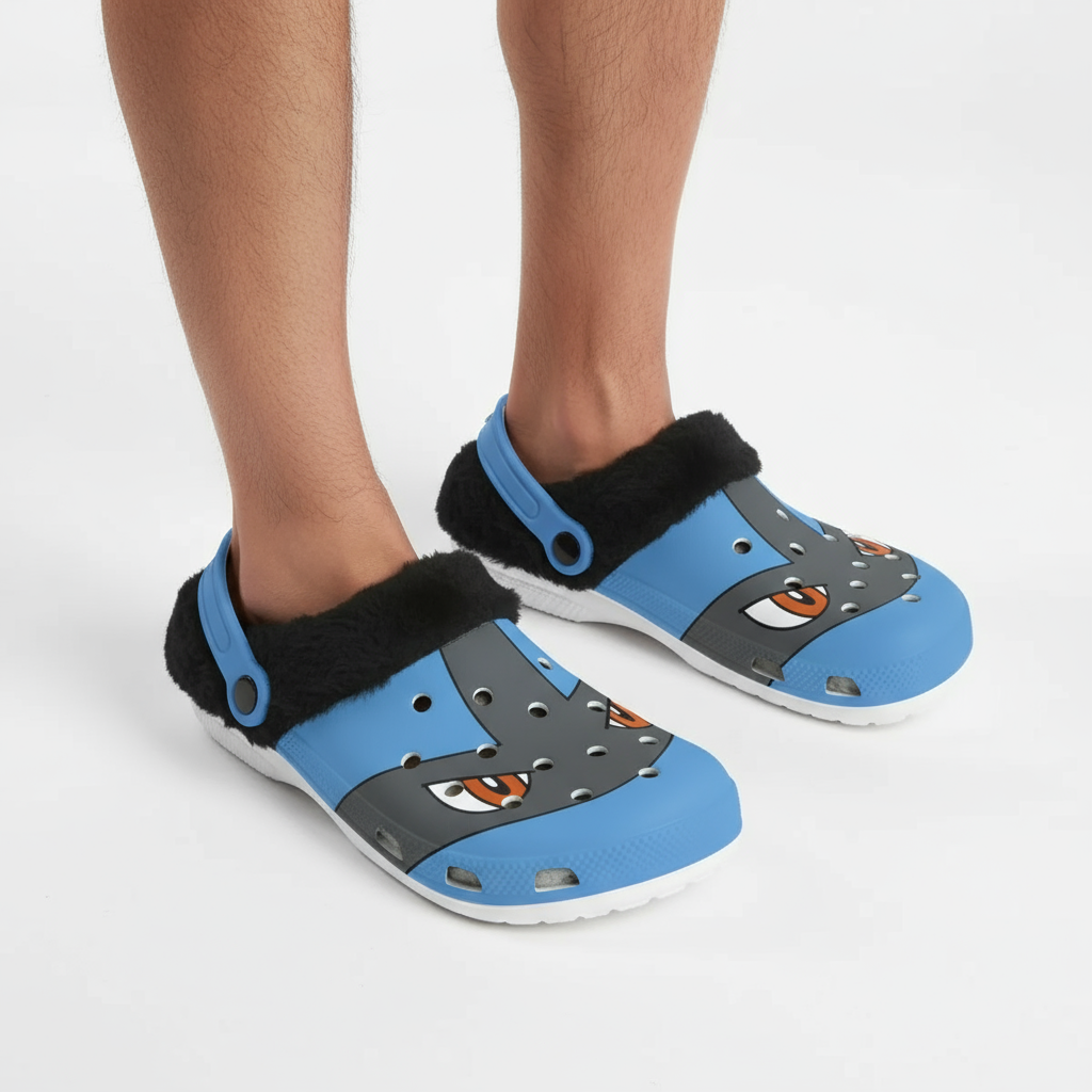 Fleece Lined Clogs, Pokémon Edition [Lucario - Black]